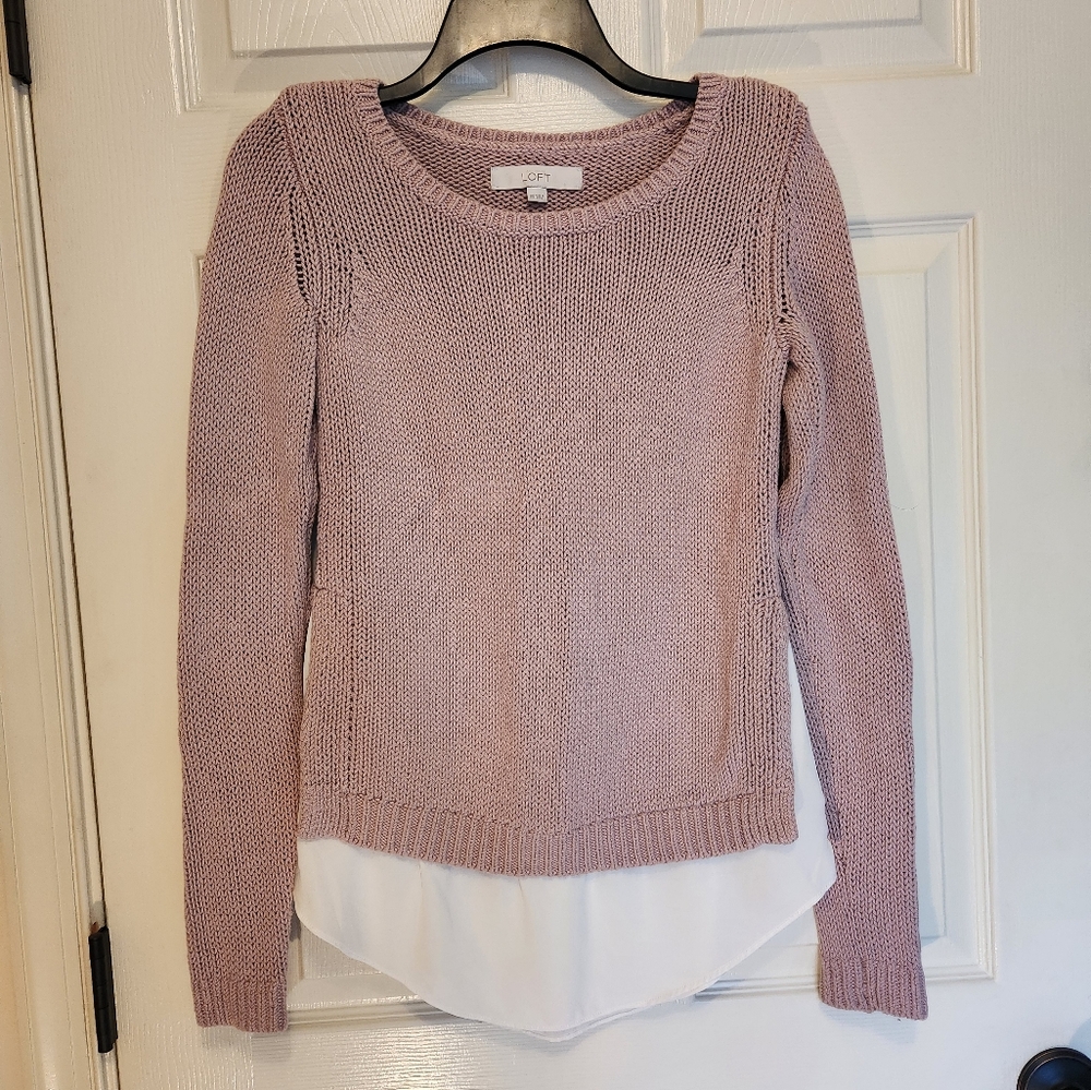 Loft Pink Sweater, Size XS